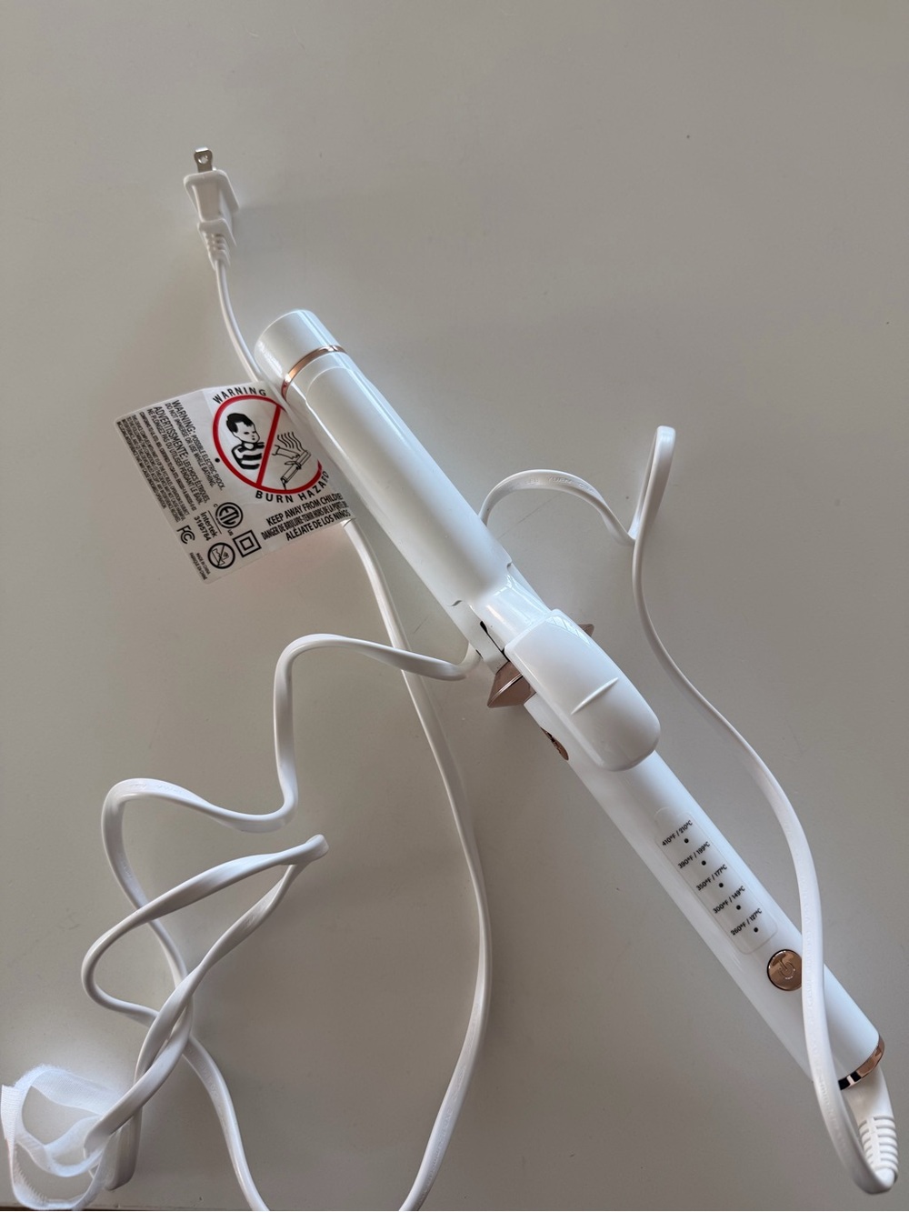 T3 White Gold Curling Iron